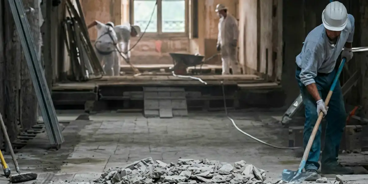 fire damage restoration professionals performing structural cleanup and restoration after a fire in Grand Rapids, MI